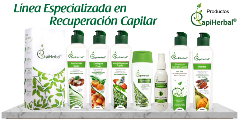 Línea para el cuidado y recuperación del cabello CapiHerbal