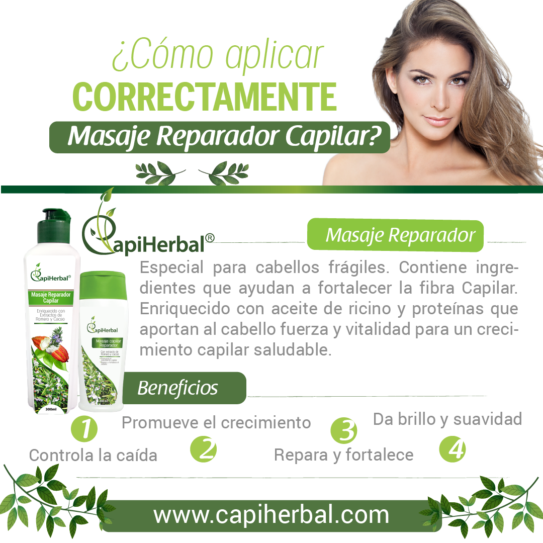 Guia de uso Masaje Reparador Capilar 1